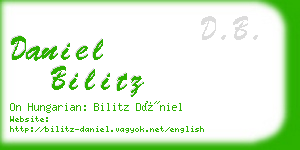 daniel bilitz business card